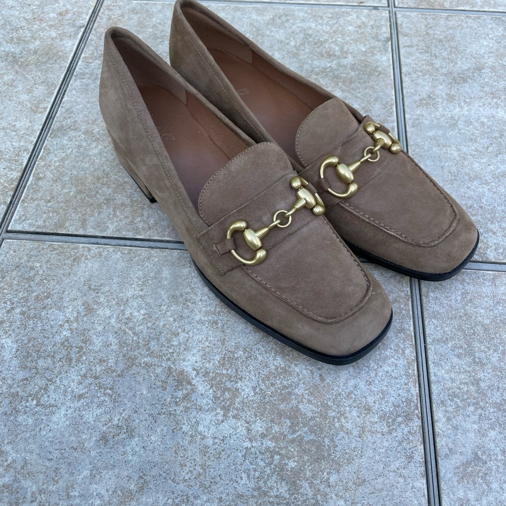 Saint G Suede Block Heels Moccasins - Picture 7 of 16